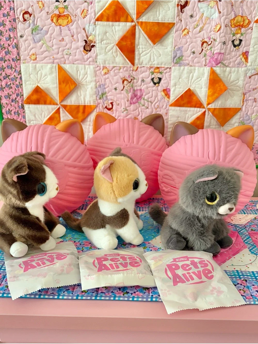 THREE Pets Alive Smitten Kittens “Patches” “Shadow” “Snuggles” Series 2 by Zuru